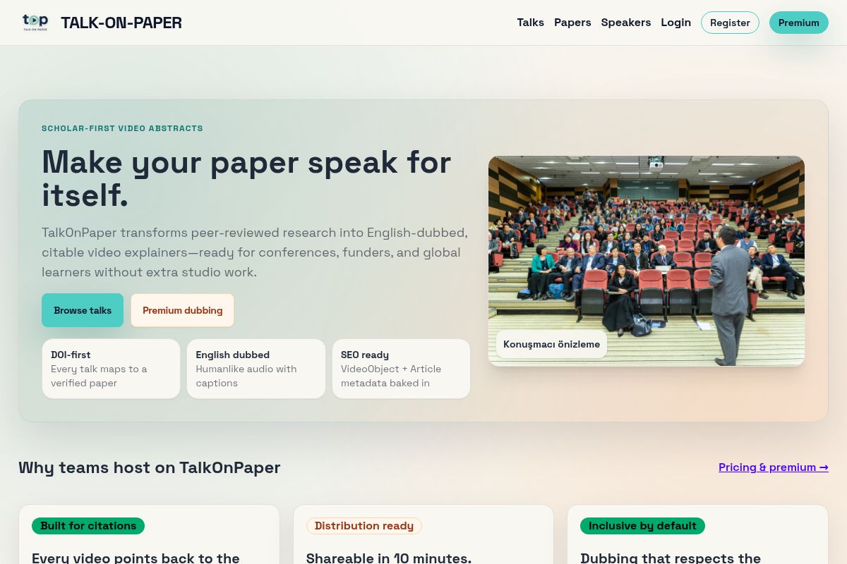 TalkOnPaper Projekt