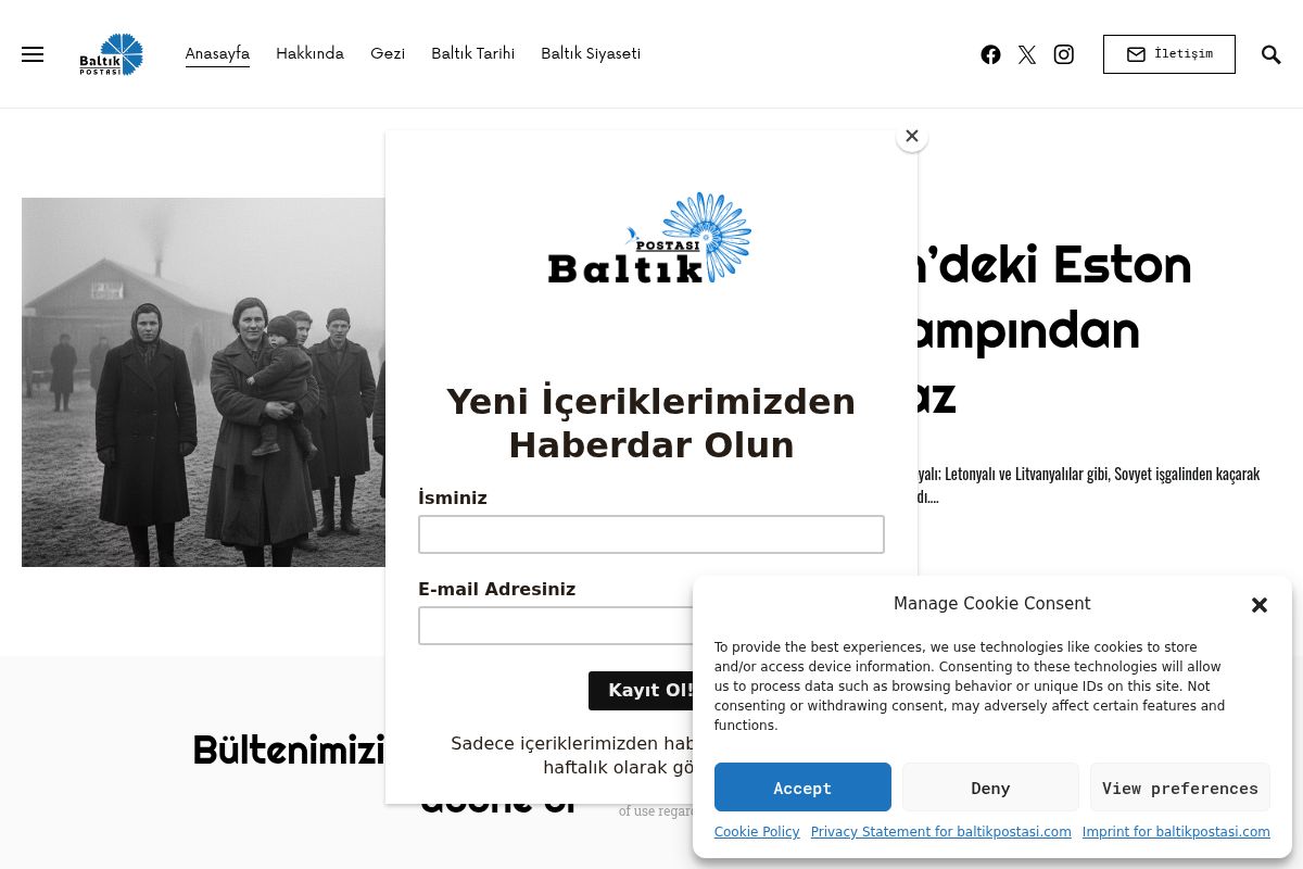 Baltık Postası Web Sitesi Geliştirme